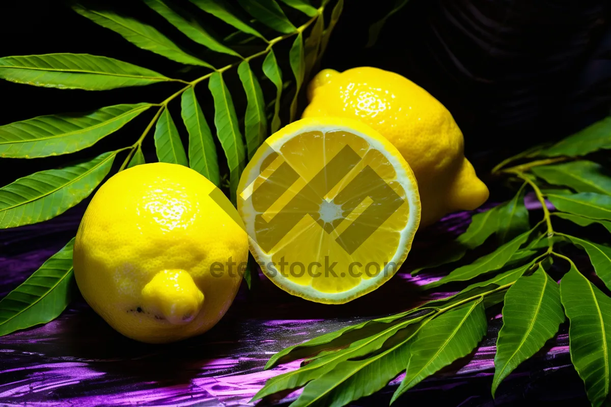 Picture of Tropical Citrus Juice with Freshly Sliced Lemons