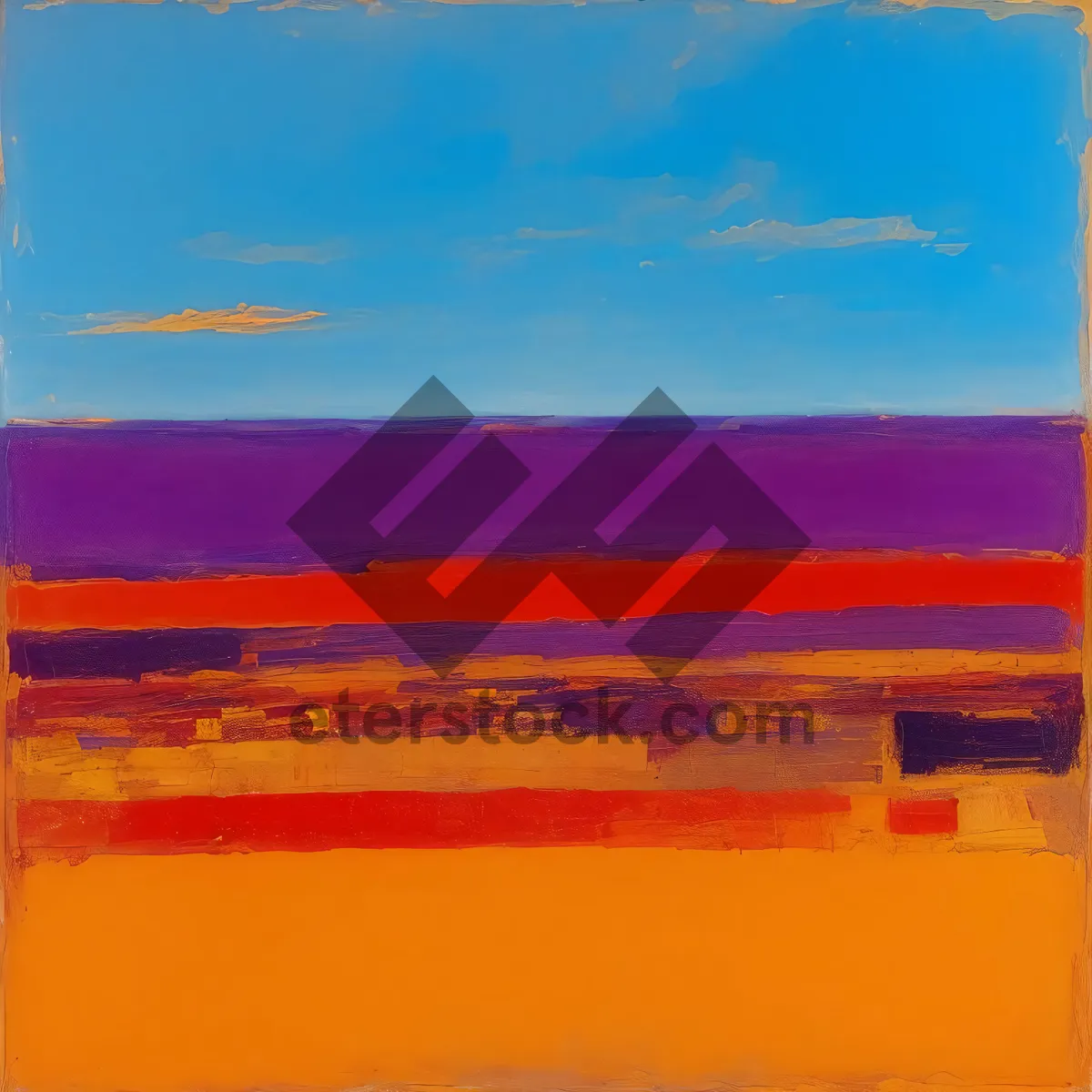 Picture of Vibrant Crayon Art in Yellow and Orange