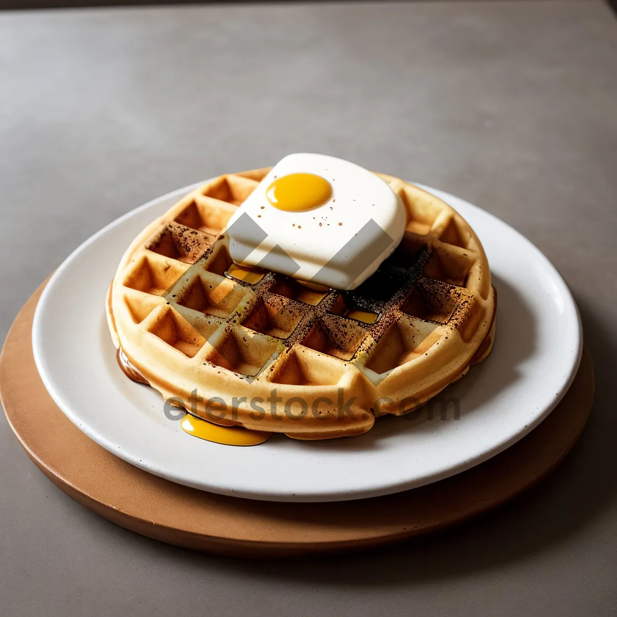 Picture of Delicious Breakfast Plate with Sweet Pastries and Pretzels