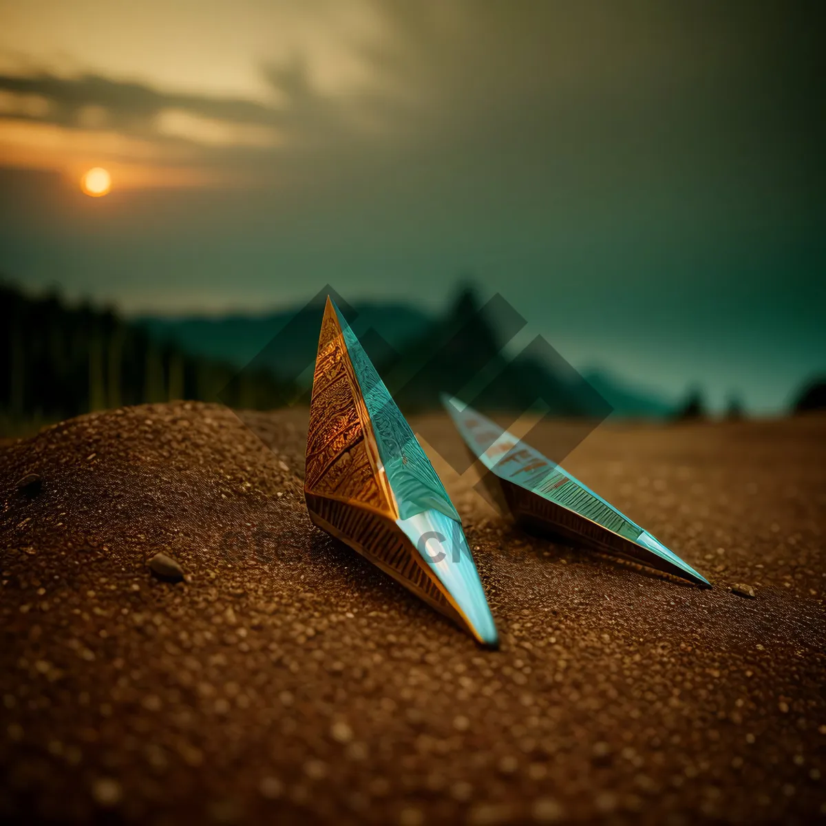 Picture of Timeless Paper Sundial with Pen and Needle