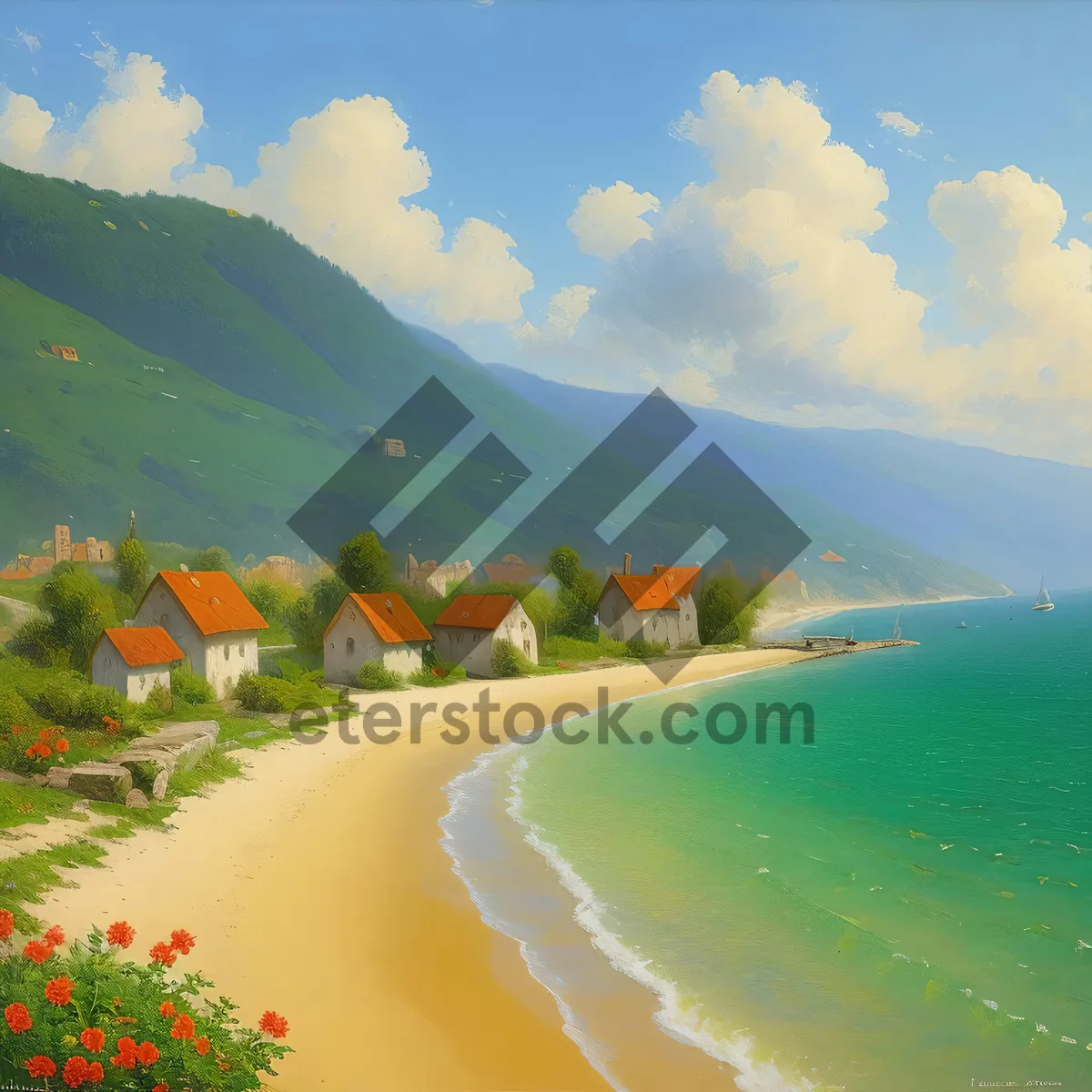 Picture of Sunset Cape Beach Travel Landscape