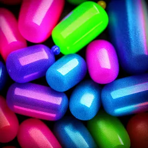 Vibrant Medication Palette: Pills, Capsules & Colorful Remedies