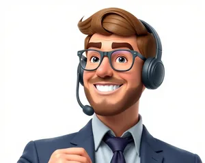Cartoon Headset Clip Art Cutout Image