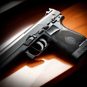 Intricate Metal Handgun: Crime & Danger