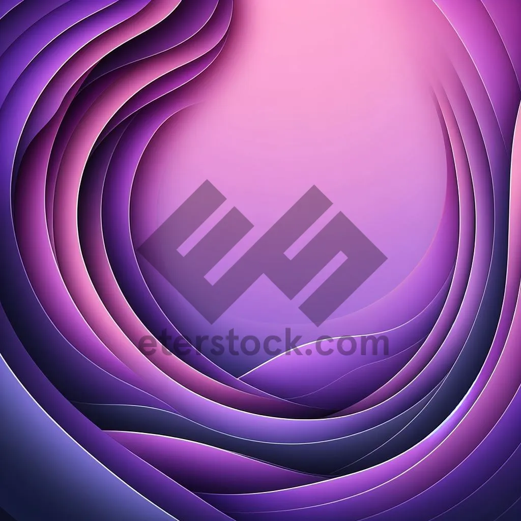 Picture of Futuristic neon wave in lilac colors