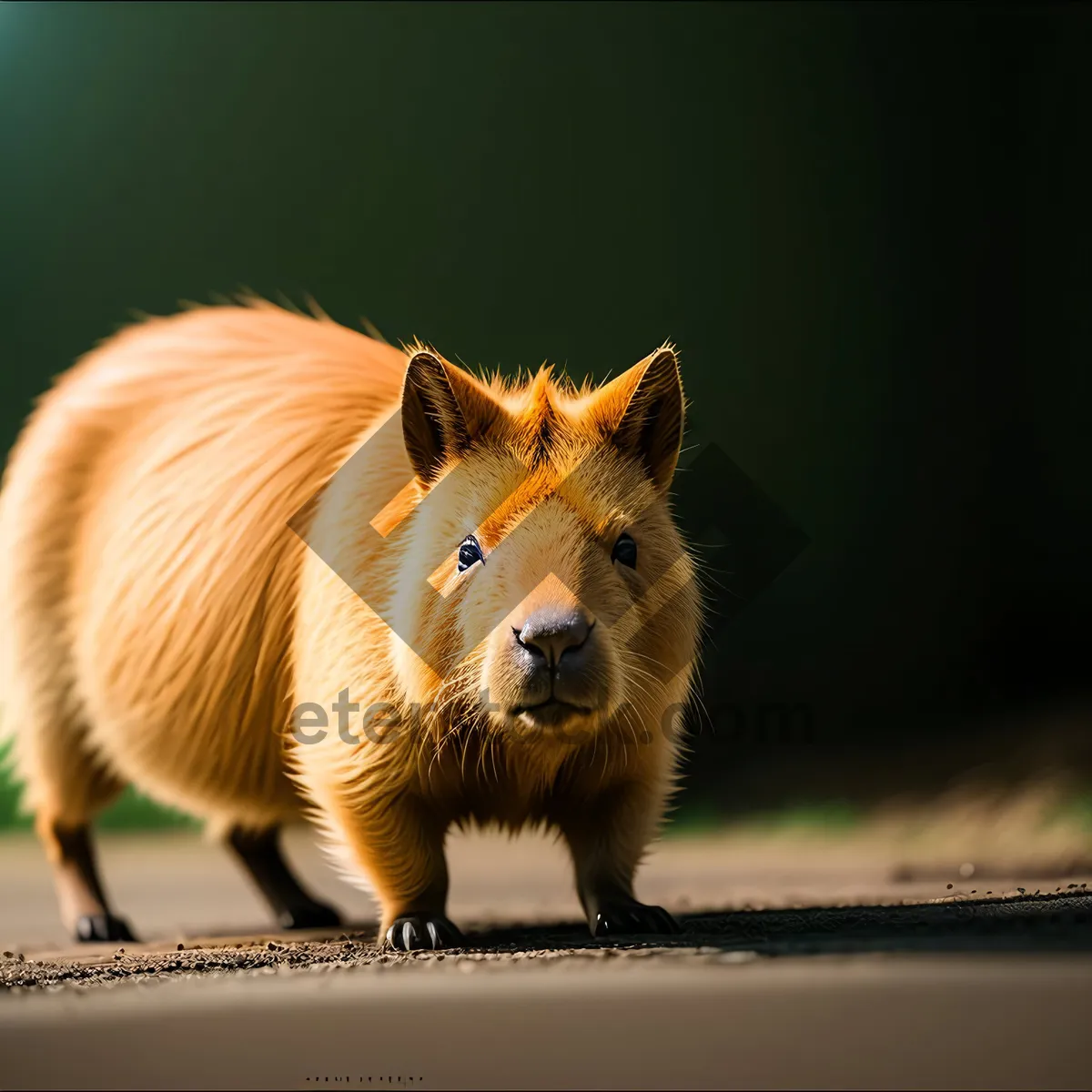 Picture of Cute Baby Lion Ear - Wild Predator Safari Image