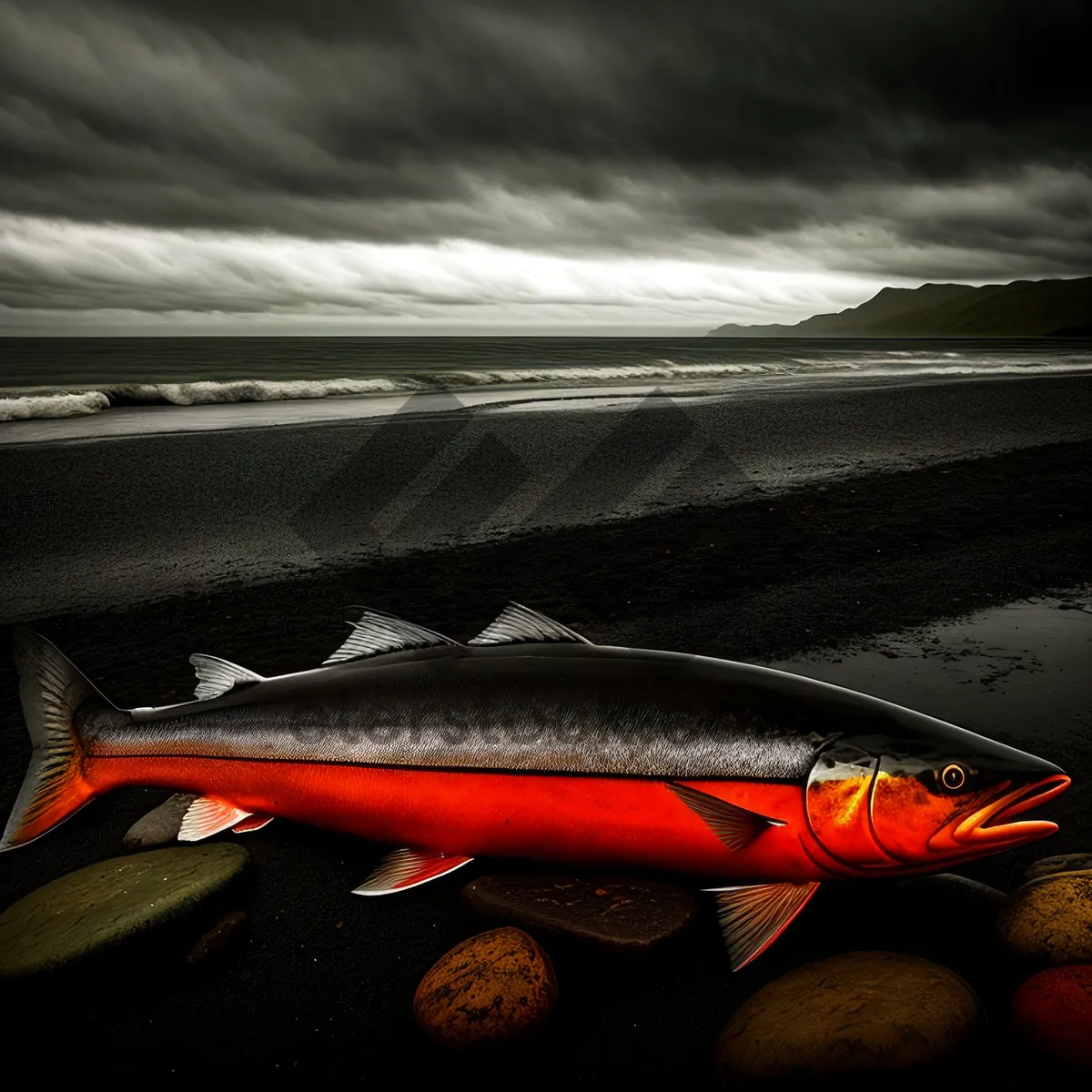 Picture of Device for Catching Coho Salmon with Car Spoiler