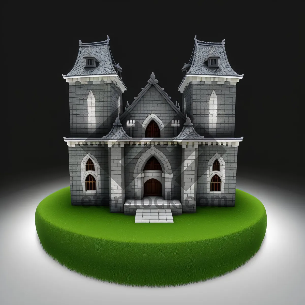 Picture of Gemstone Architectural Icon: Miniature Graphic House