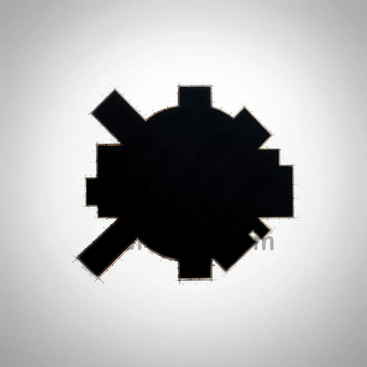 Picture of 3D Gear Design Symbol Icon