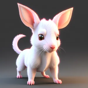 Fluffy Bunny Ears Portrait