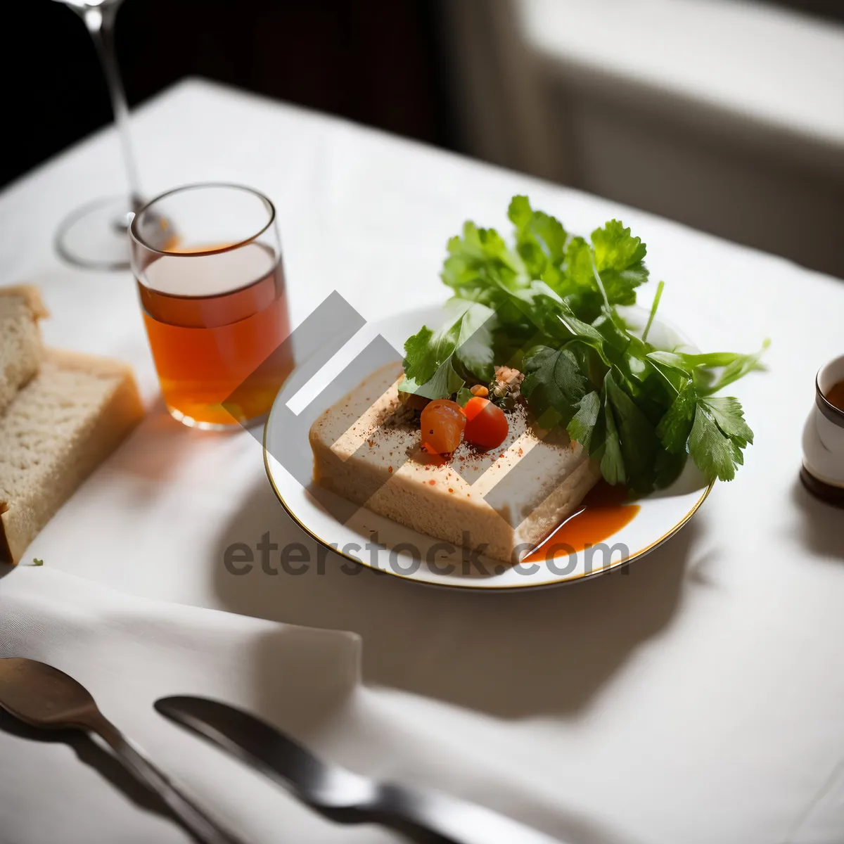 Picture of Fresh and Delicious Gourmet Plate of Salad.