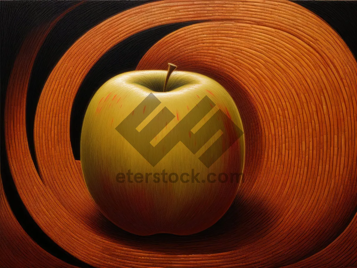 Picture of Fresh and Healthy Apple Snack on Candlelit Table.