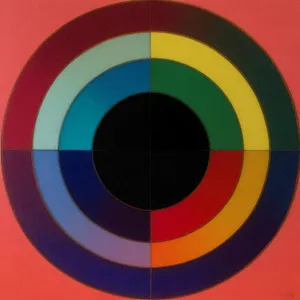 3D Circle Arrow Symbol Sign on Disk