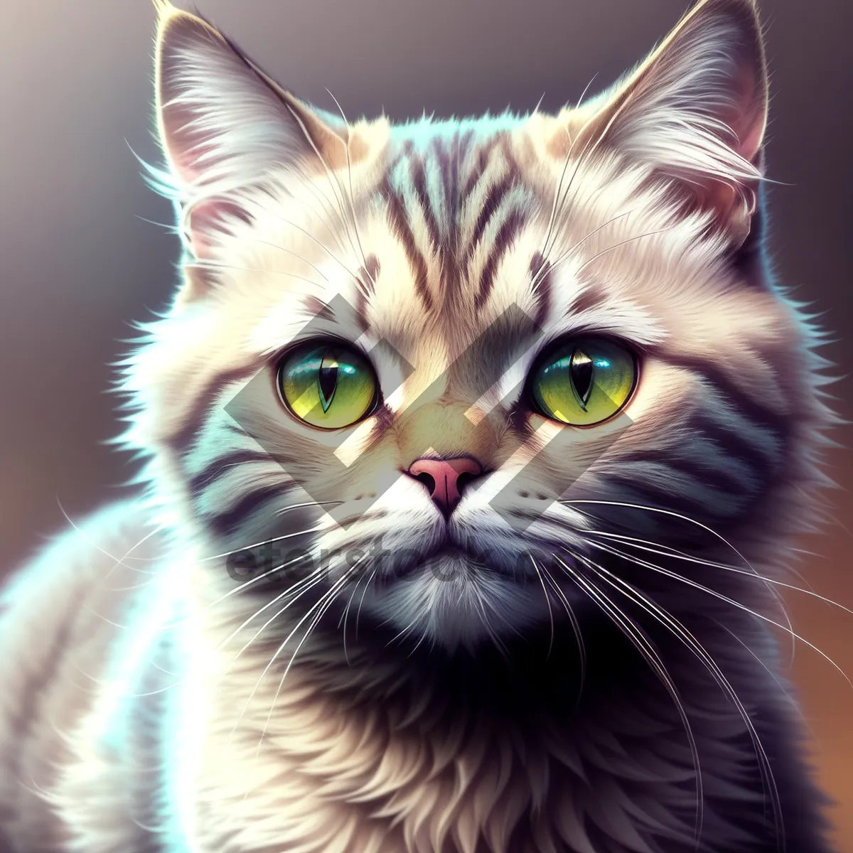 Picture of Cute Tabby Kitty with Adorable Whiskers