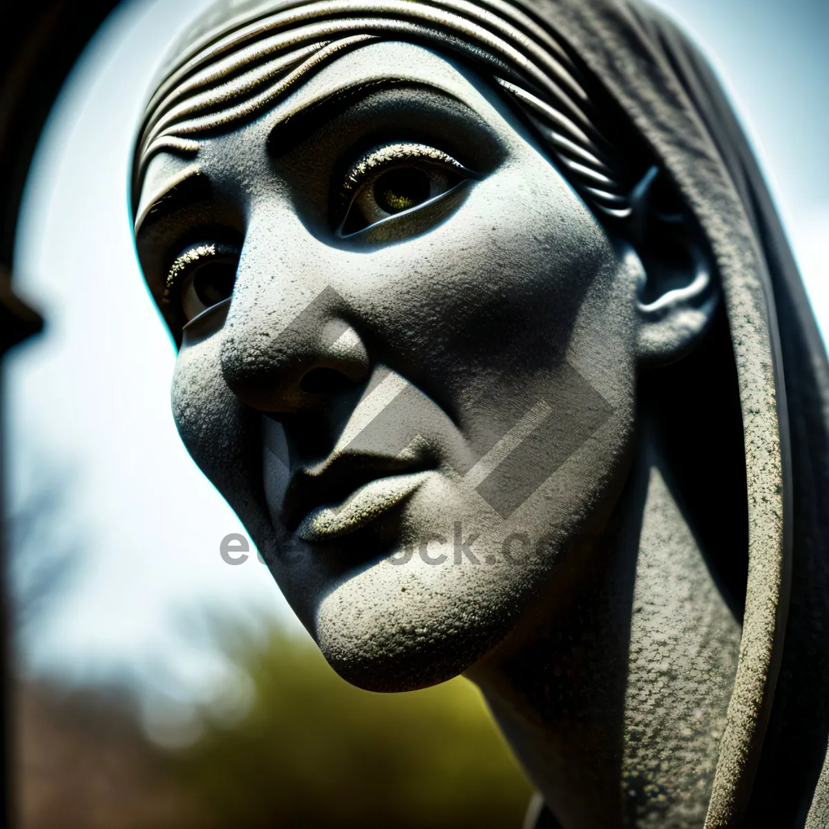 Picture of Stylish Masked Fashionista with Intense Gaze