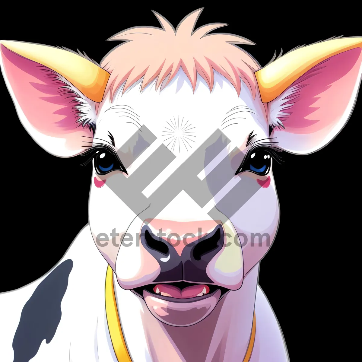 Picture of Cartoon character wearing smiley mask in costume