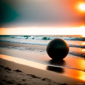 Serenity on the Horizon: A Coastal Sunset