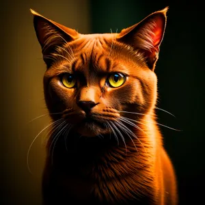 Cute Tabby Kitten with Adorable Green Eyes