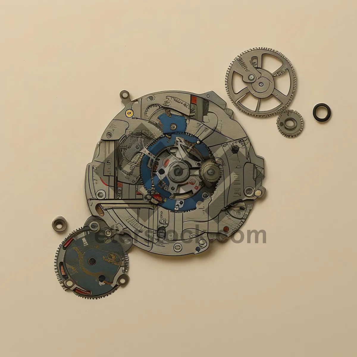 Picture of Clockwork Gear Metal Device Timer Stopwatch