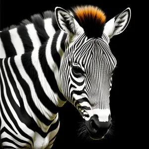 Majestic Zebra in African Grasslands