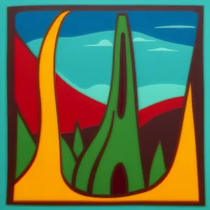 Symbolic Design: Iconic Flag Sign