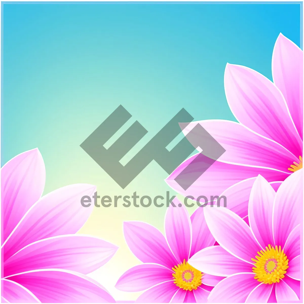 Picture of Colorful Lotus Spring Fractal Design