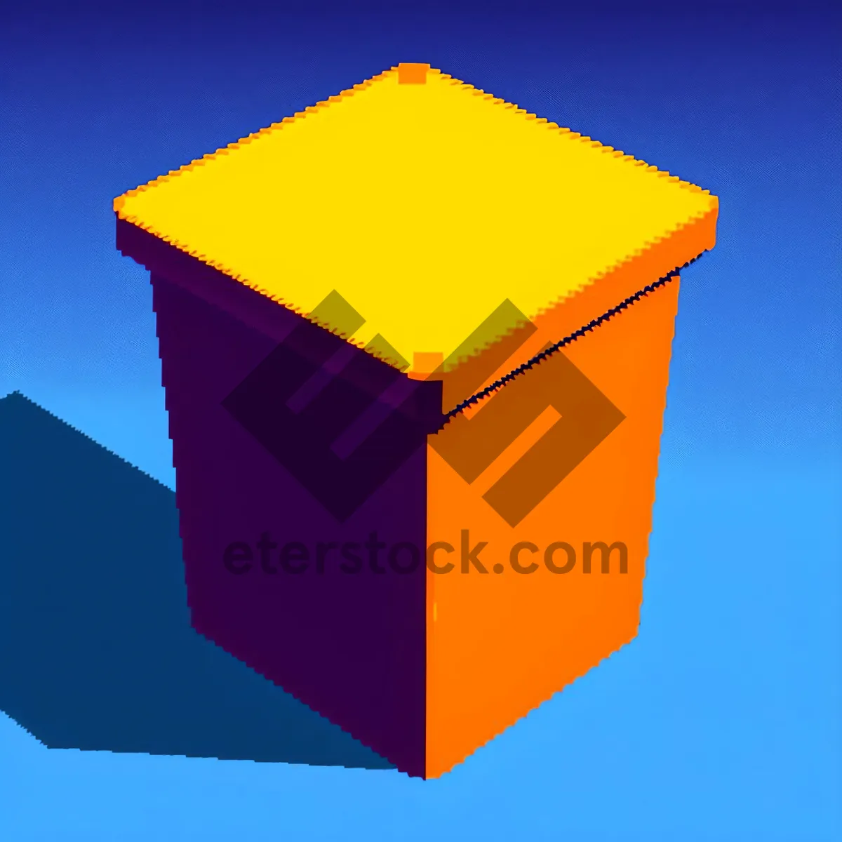 Picture of Open Carton Box Packaging - 3D Object Symbol