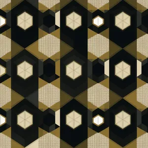 Modern geometric art deco wallpaper pattern design