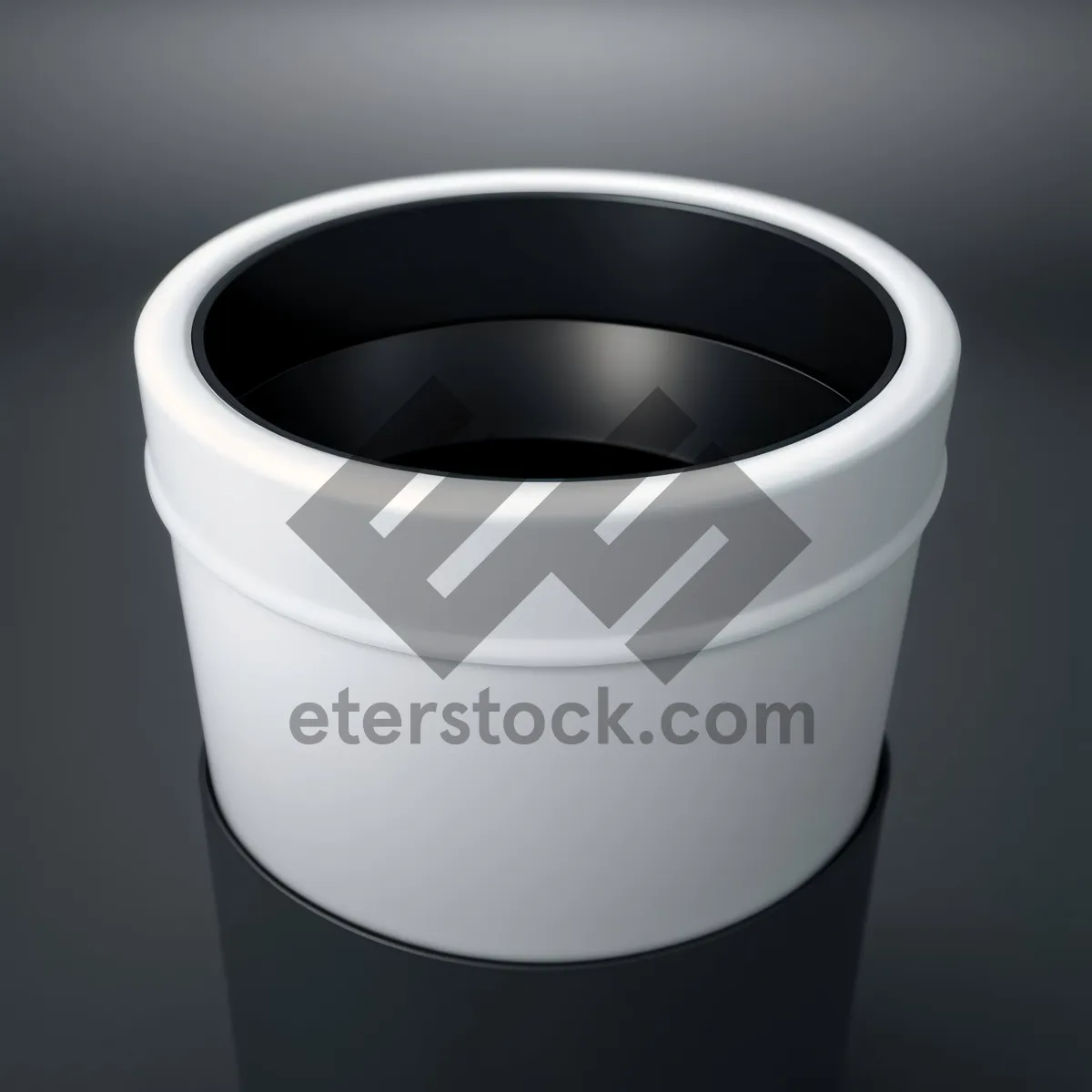 Picture of Empty 3D Cup for Coffee or Tea