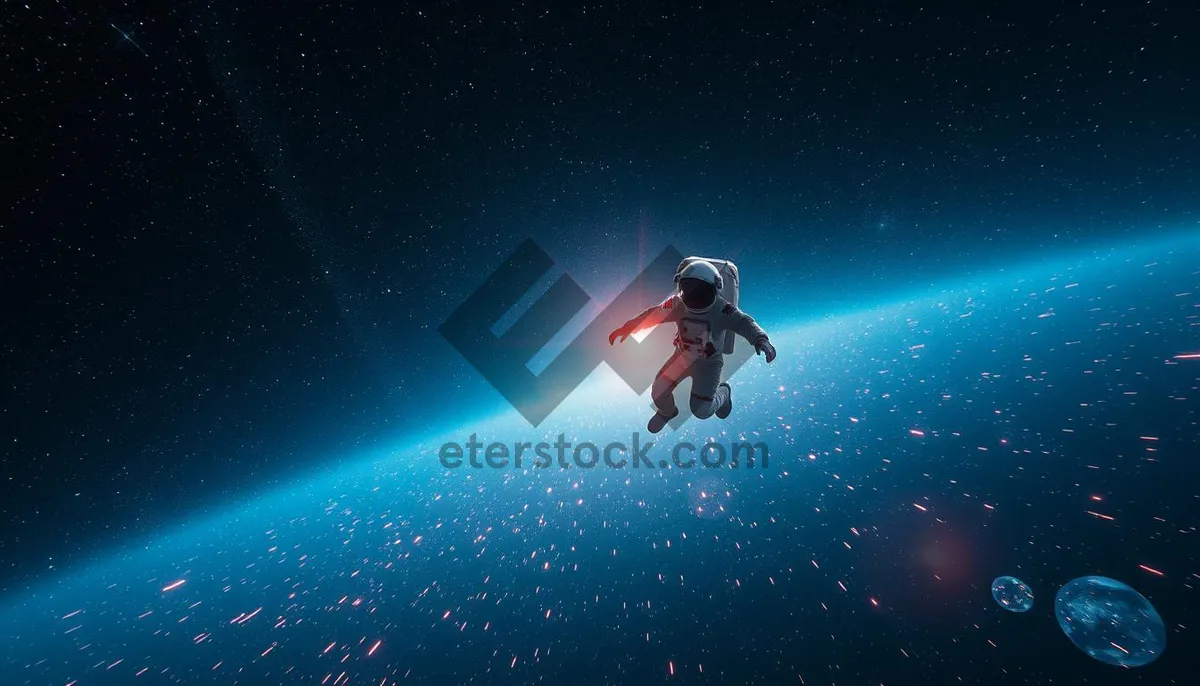 Picture of Galactic athlete conquering the starry skies