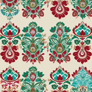 Floral Silhouette Design Element Texture Vintage Wallpaper