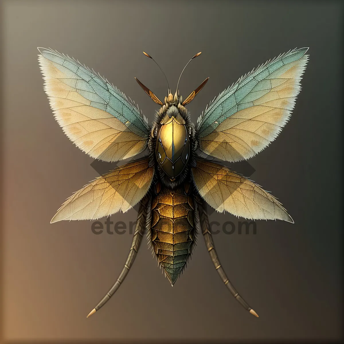 Picture of Close-up view of vibrant dragonfly wing