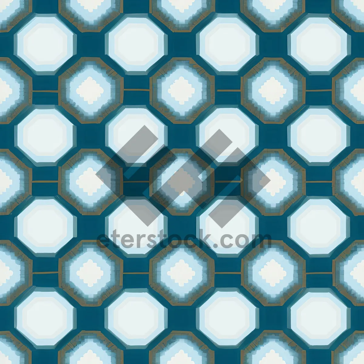 Picture of Modern LED mosaic grid pattern decoration.