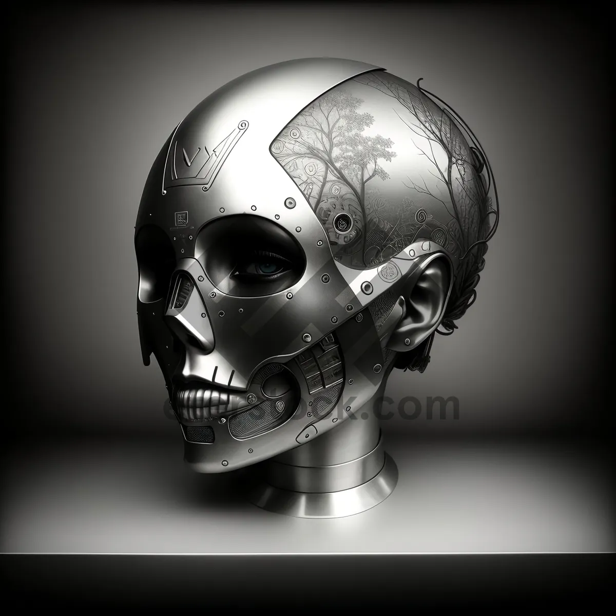 Picture of Earth Protector: 3D Skeleton Helmet for Global Safety