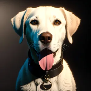 Adorable Retriever Puppy on Leash