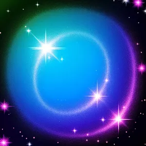 Cosmic Night Sky - Glowing Starlight and Futuristic Design