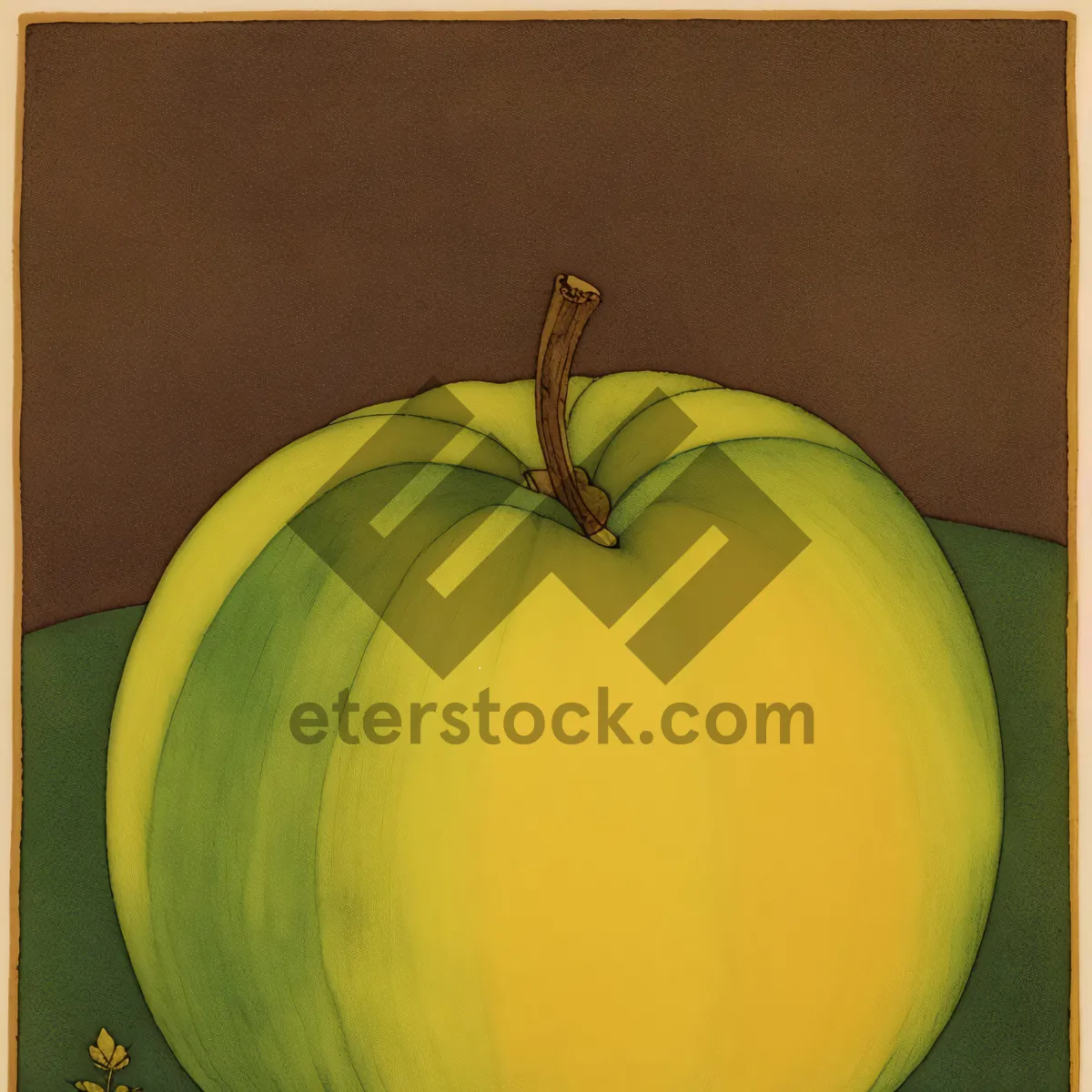 Picture of Fresh and Juicy Golden Delicious Apple