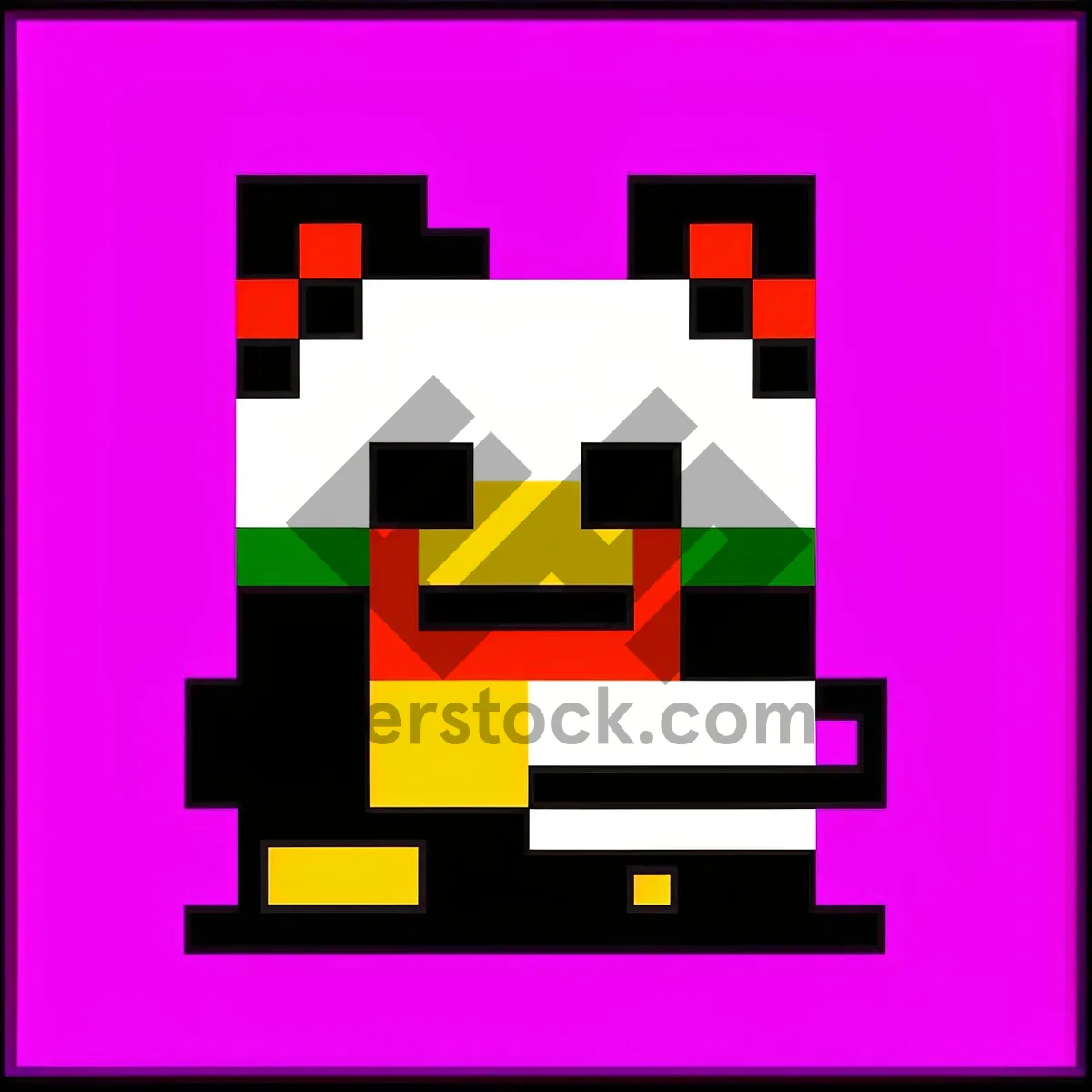 Picture of Pixelated Colorful Graphic Design Pattern