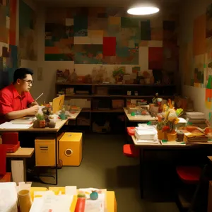 Professional Team Meeting in Modern Office