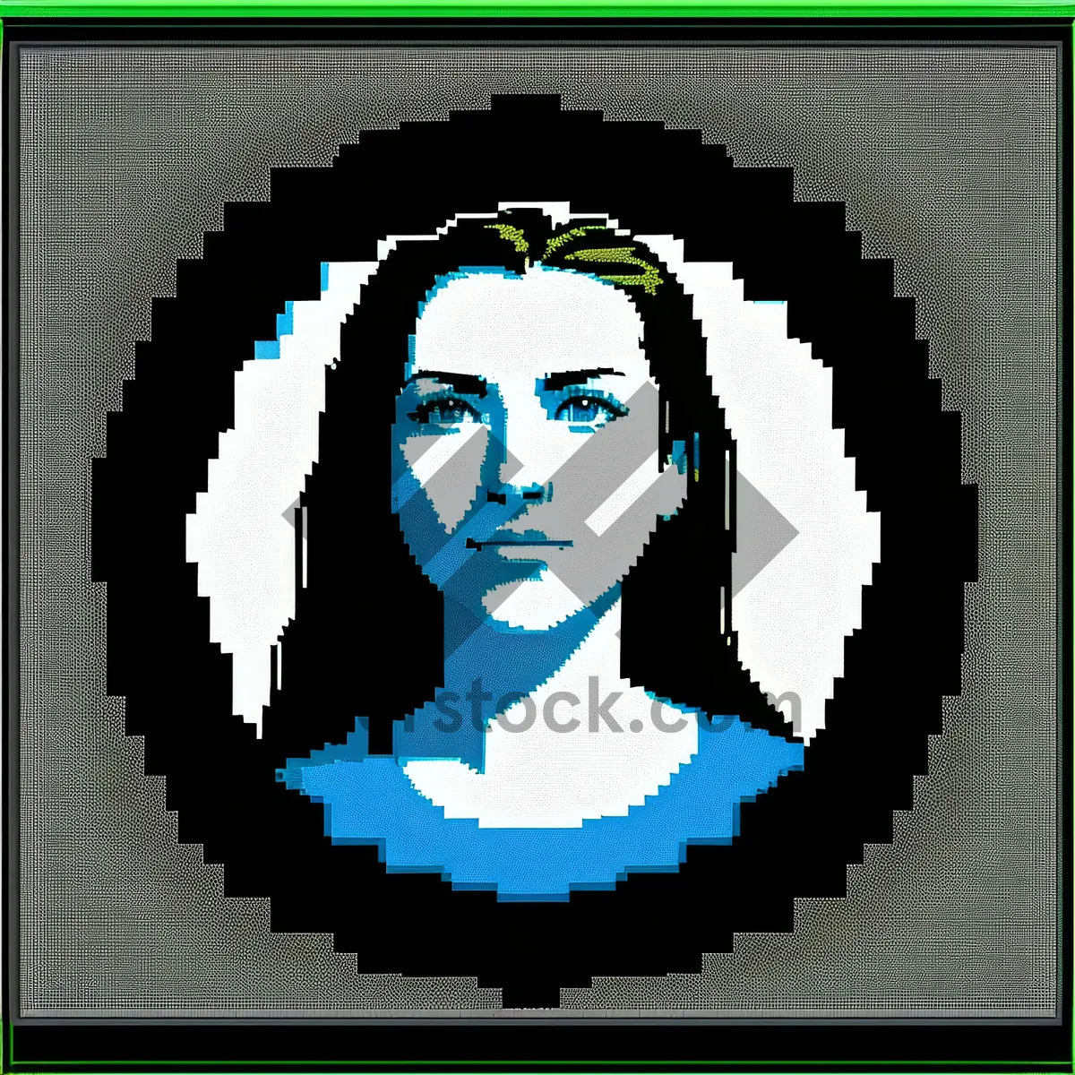 Picture of Vintage Grunge Art Stamp Design in Black