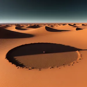 Sandy Beachscape under a Vibrant Sun