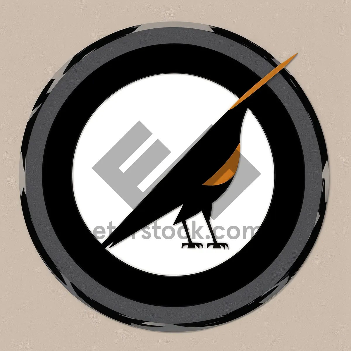 Picture of Shiny Metallic Button Icon with Modern Design