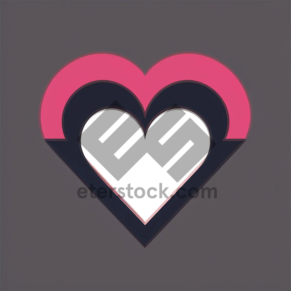 Picture of Romantic Love Icon - Valentine's Day Hearts