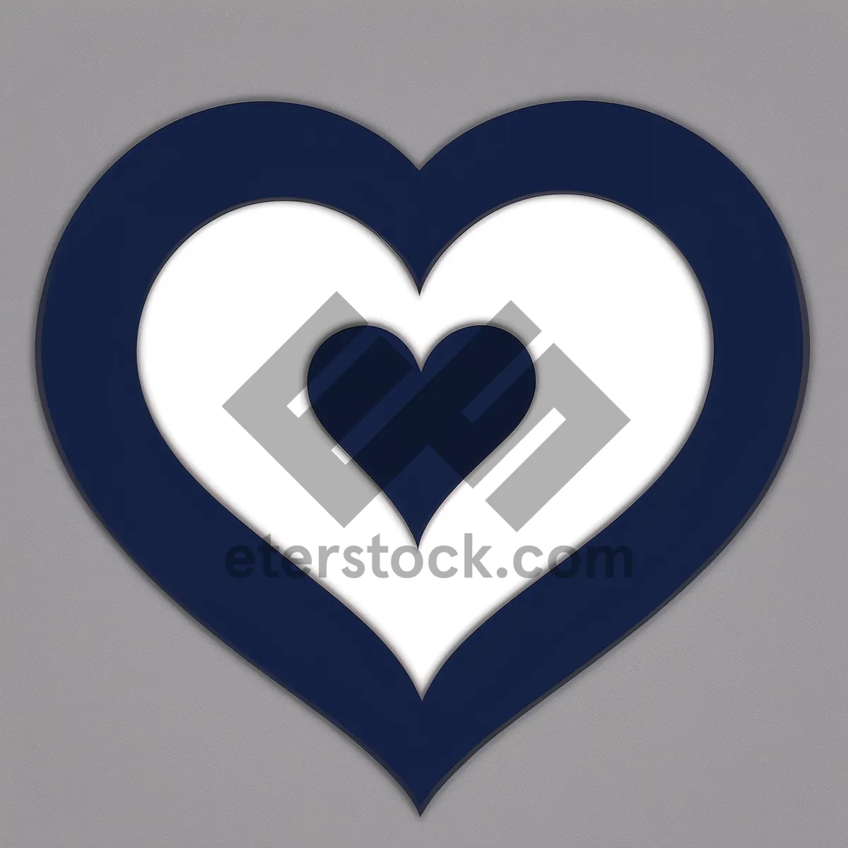 Picture of Heart-shaped Love Sign - Romantic Graphic Decoration