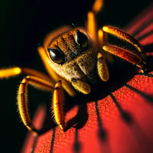 Close-up of Wild Cricket on Leaf