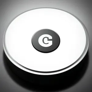 Digital Media Storage Icon: Shiny Compact Disc