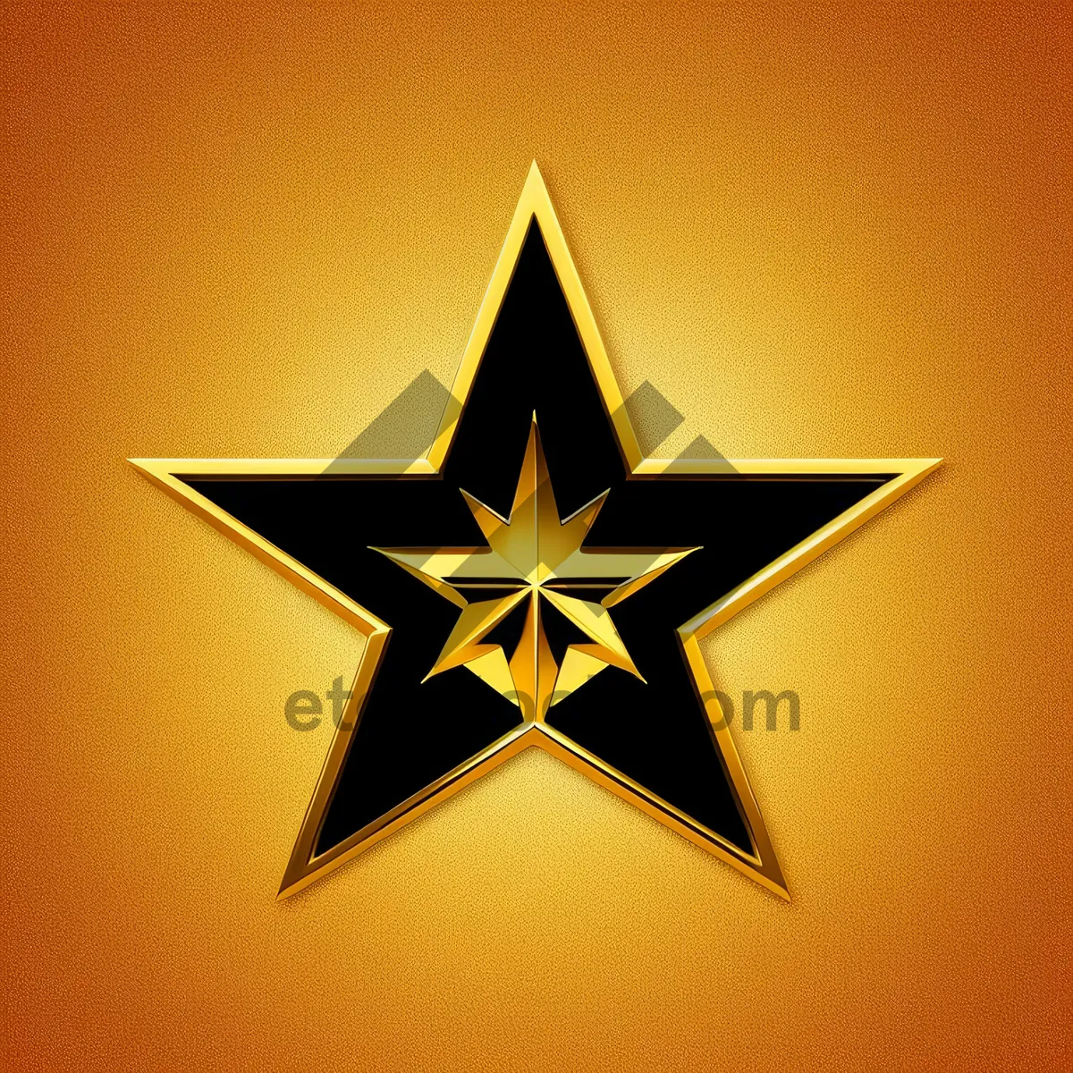 Picture of Stunning 3D Star Design Graphic Icon