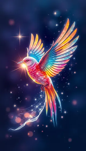 Shiny Laser Star Decoration Fantasy Image