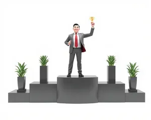 Successful Businessman in Corporate Office