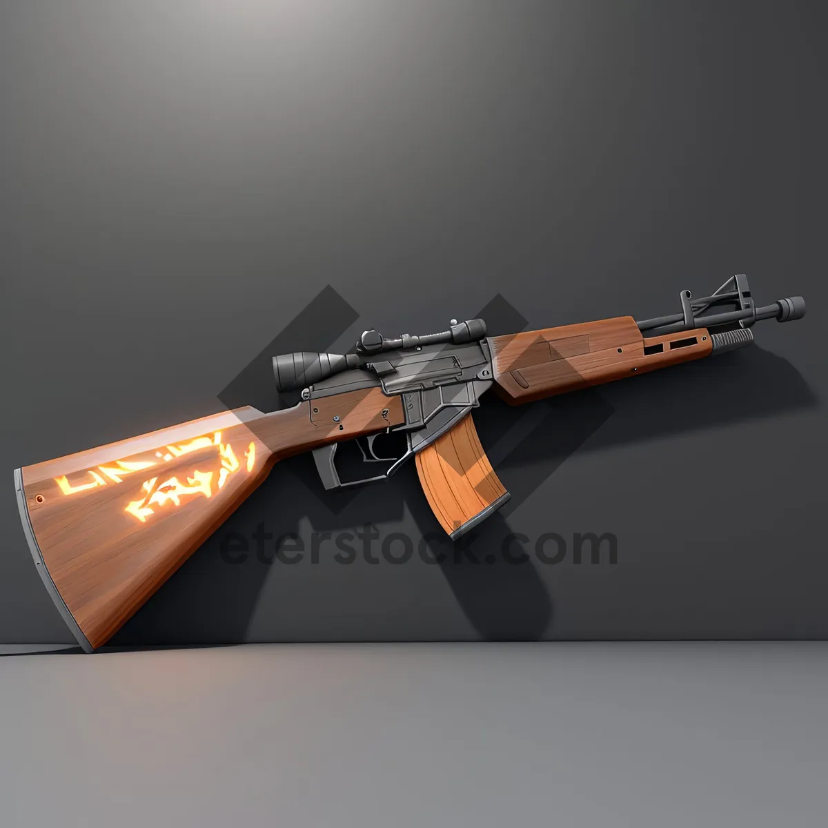 Picture of Metal Firearm: Assault Rifle - Powerful, reliable weapon of choice.